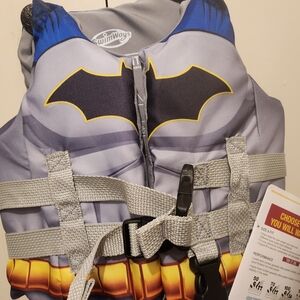 Batman Kids' Swim Vest- Gray and Yellow